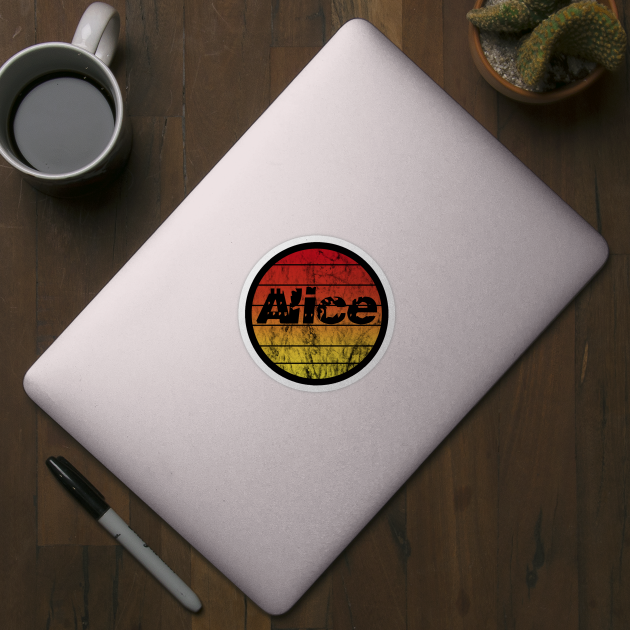 Name Alice Vintage Sunset by BK55